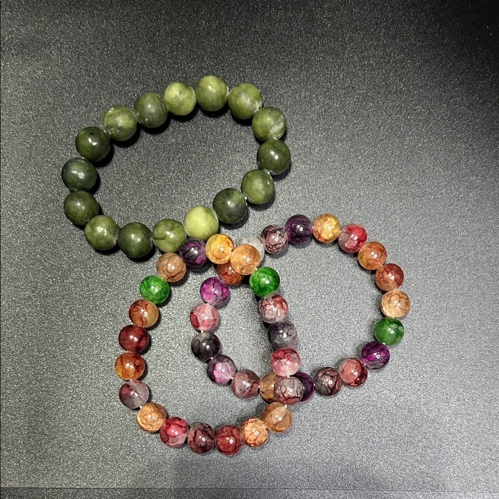 Multicolor Beaded Bracelet Set